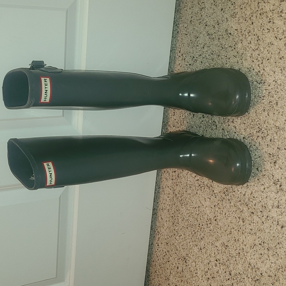 Gray rain boots size UK4 US 5m/6f